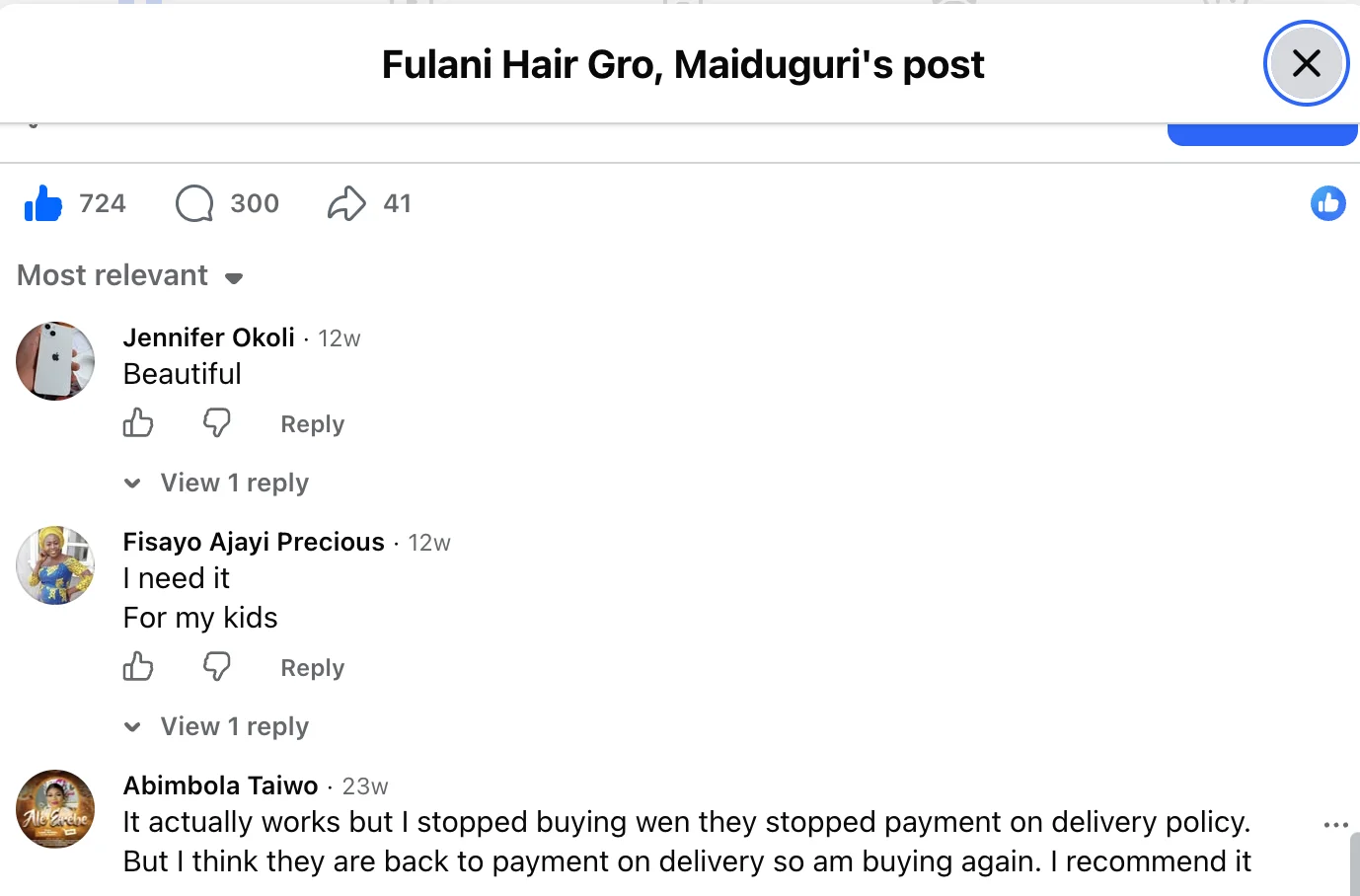 Fulani Hair Gro result 1