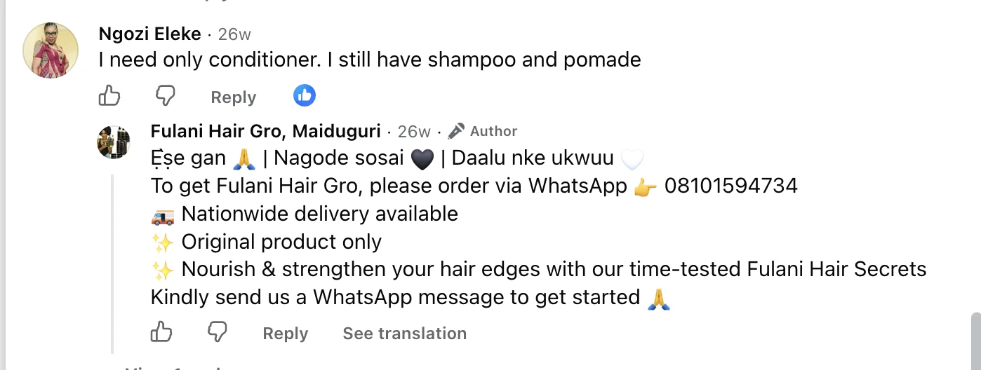 Fulani Hair Gro result 3
