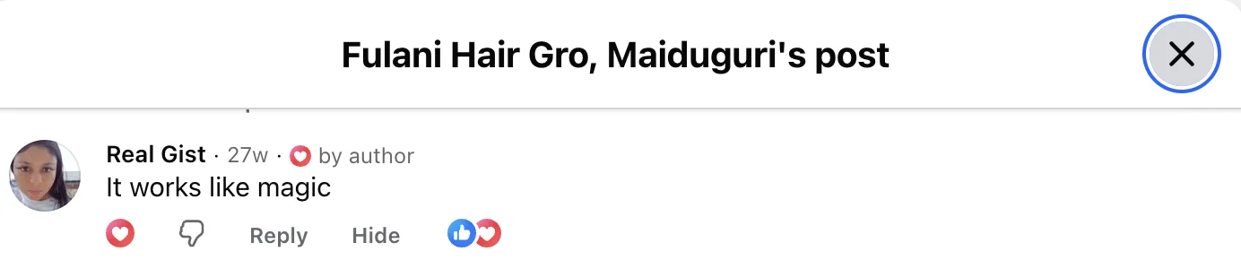 Fulani Hair Gro result 5